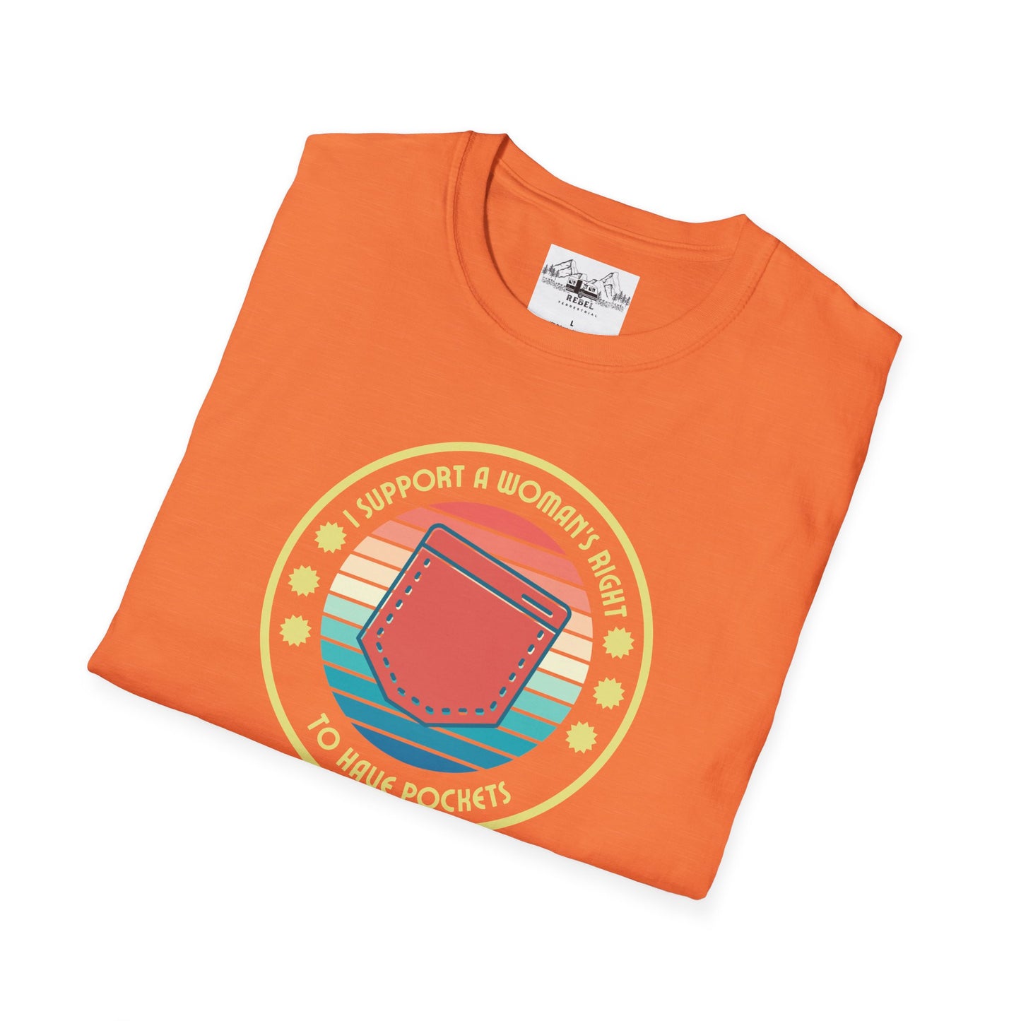 I Support a Woman’s Right to Have Pockets – Retro Tee