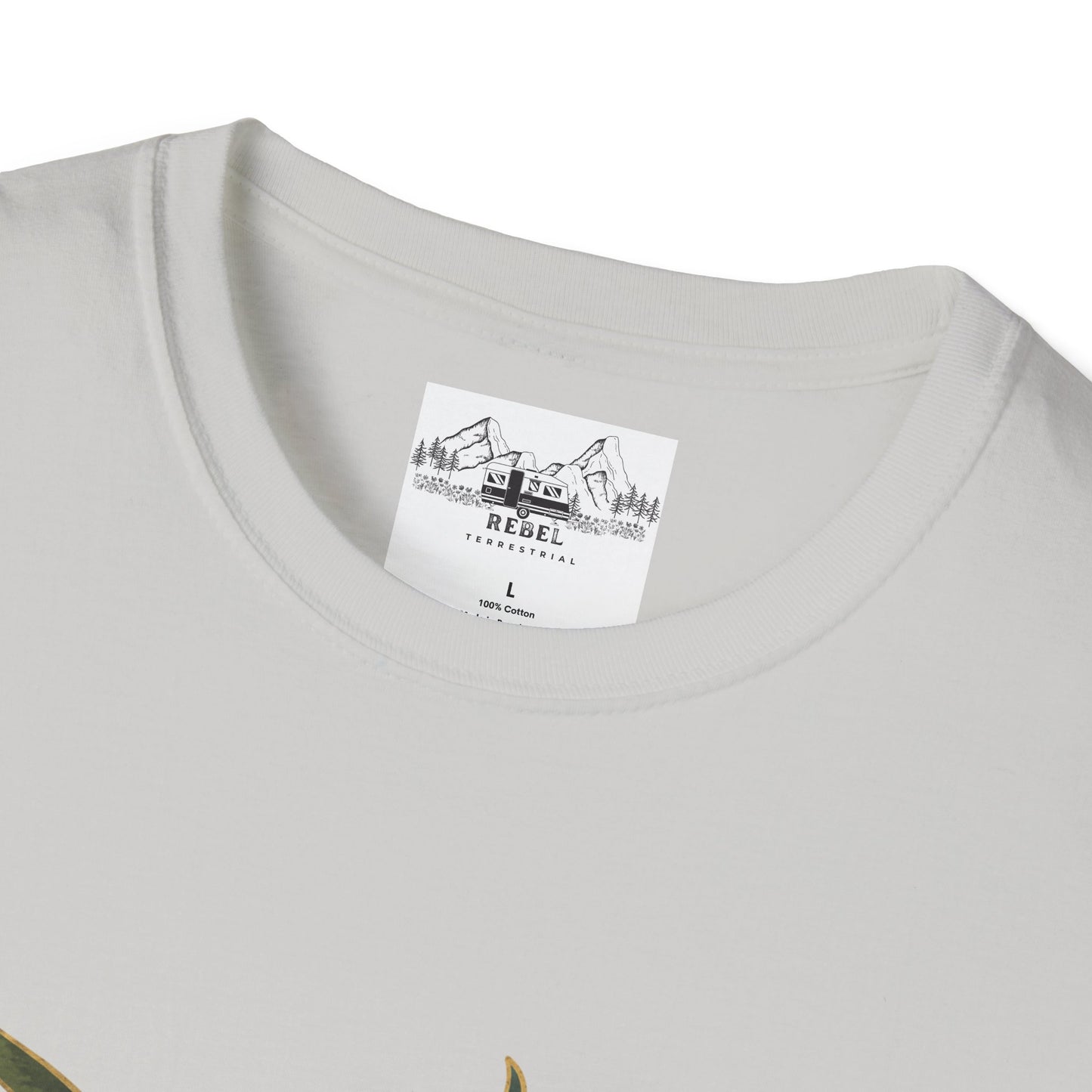 Nature Alone Is Antique – Old World Mushroom Unisex Softstyle T-Shirt | Thomas Carlyle Quote