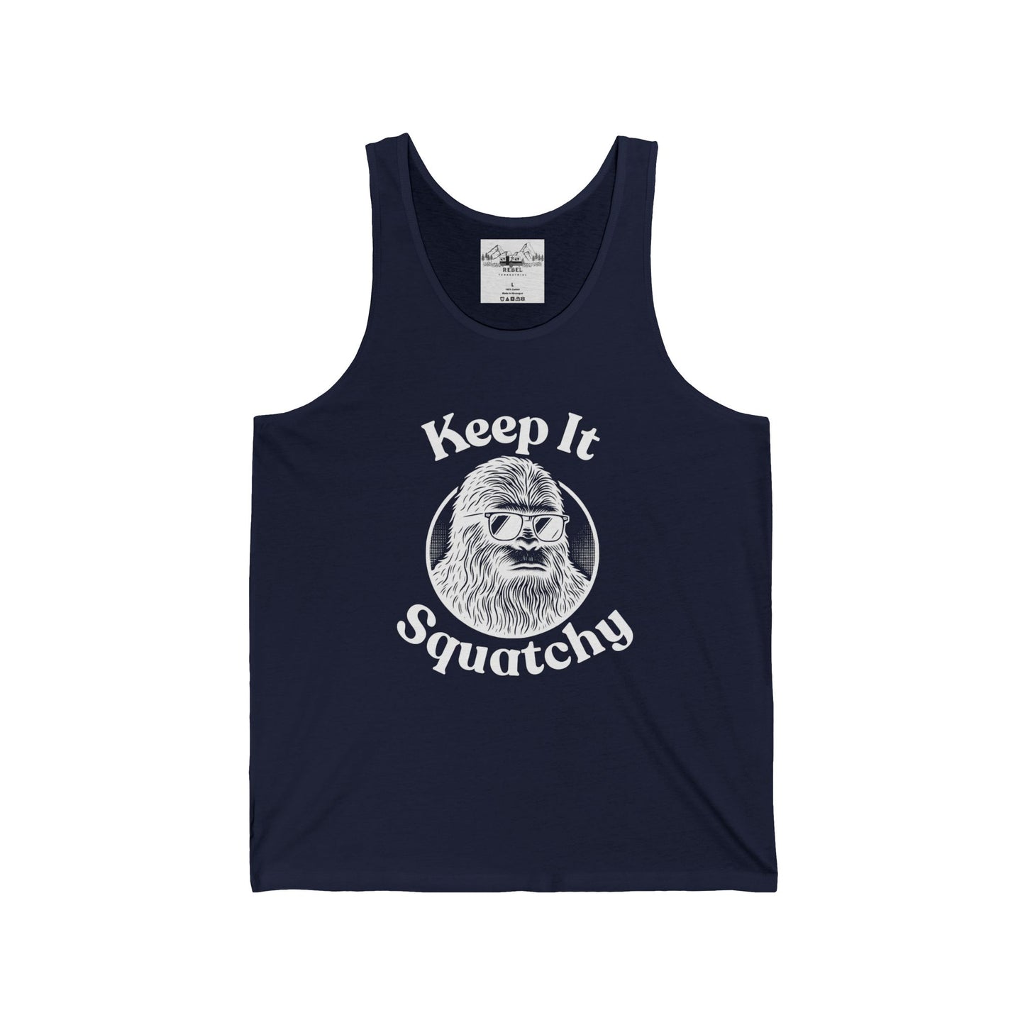 Keep It Squatchy | Bigfoot Shades Unisex Tank Top
