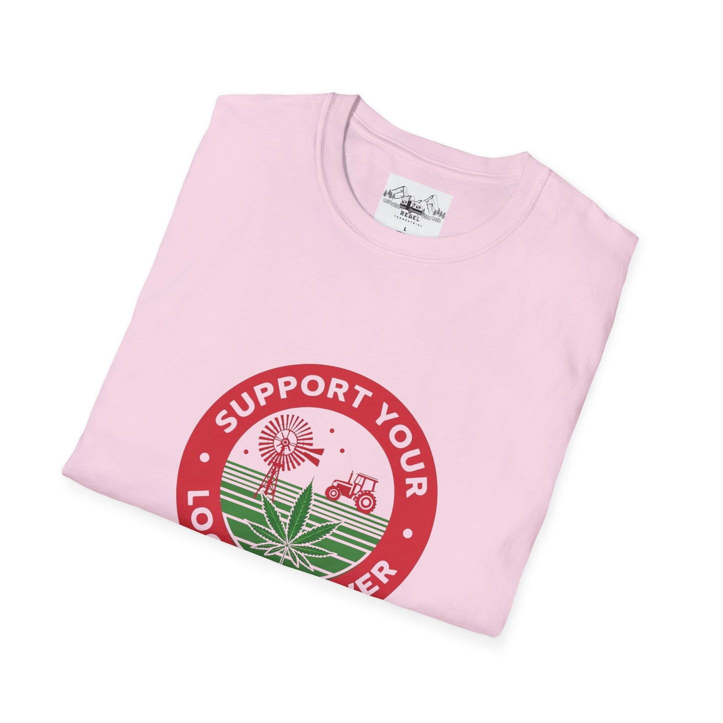 Support Your Local Grower T-Shirt – Unisex Softstyle Tee for Cannabis Advocates & Farm Fans