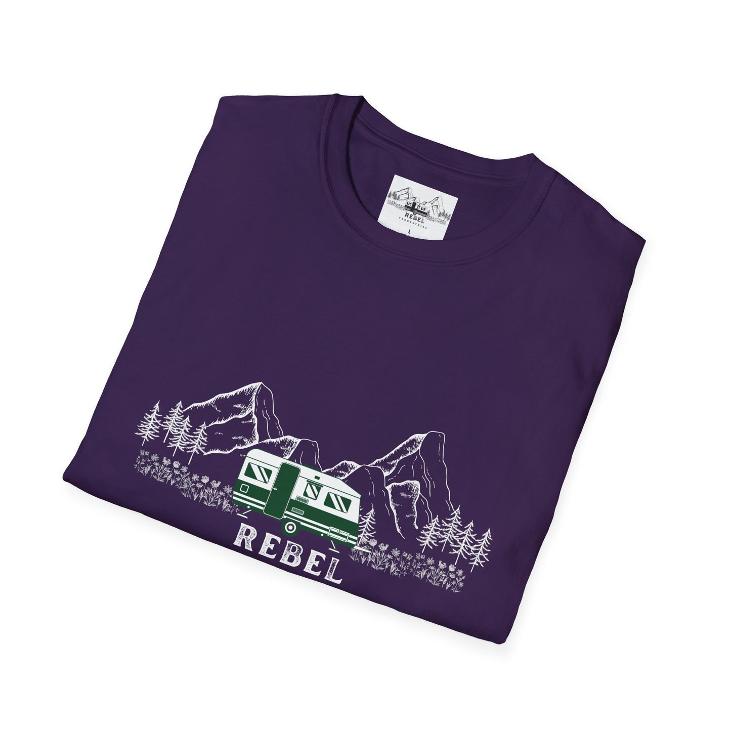 Rebel Terrestrial Mountain RV T-Shirt – For Nomads, Rebels, and Outdoor Souls