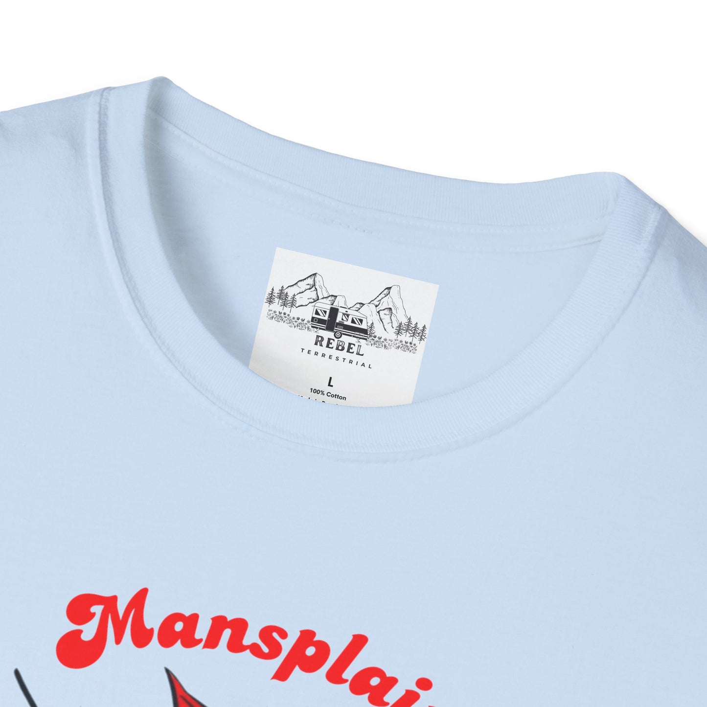 Mansplain Elsewhere - Vintage Feminist T-Shirt