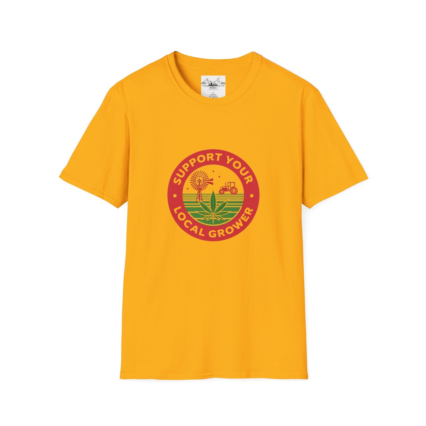 Support Your Local Grower T-Shirt – Unisex Softstyle Tee for Cannabis Advocates & Farm Fans