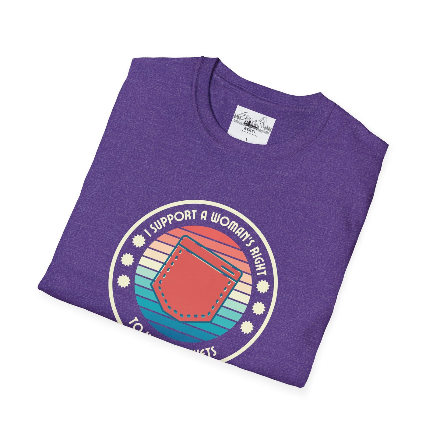 I Support a Woman’s Right to Have Pockets – Retro Tee