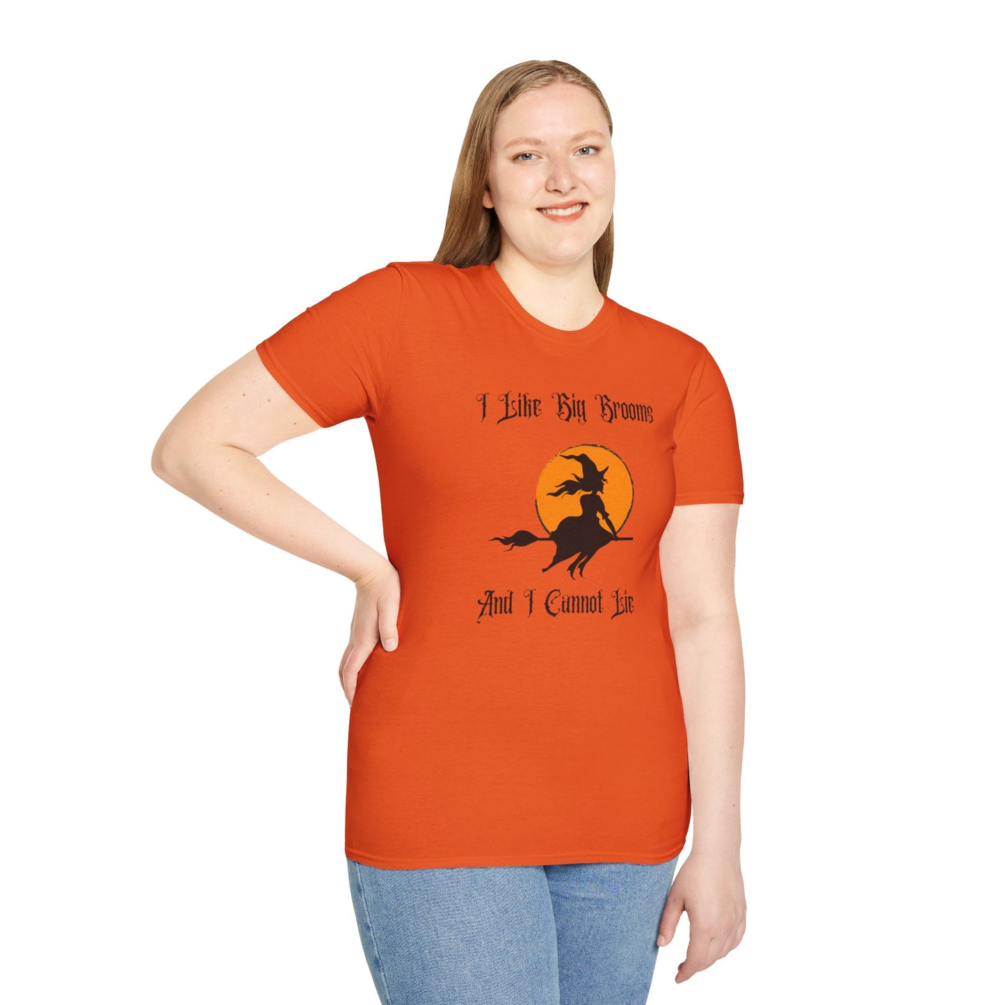 "I Like Big Brooms" Gothic Witch Unisex T-Shirt