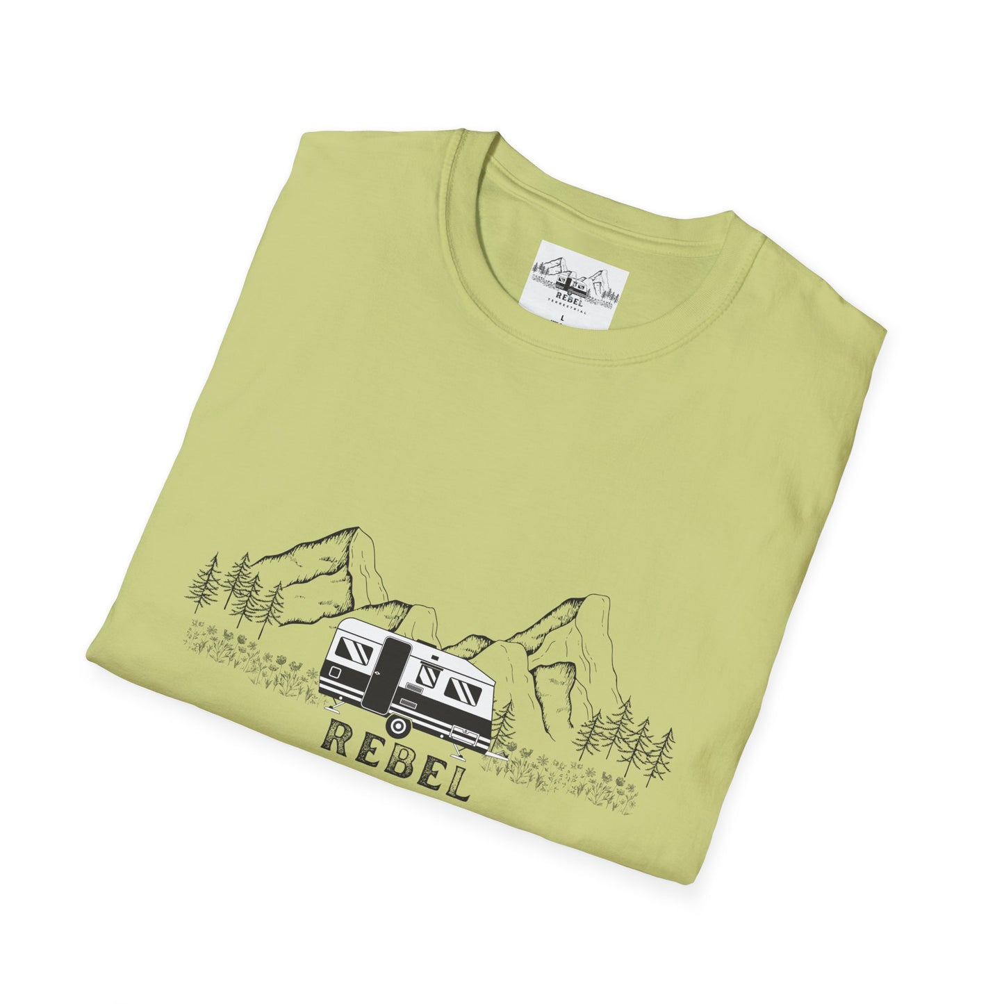 Rebel Terrestrial Mountain RV T-Shirt – For Nomads, Rebels, and Outdoor Souls