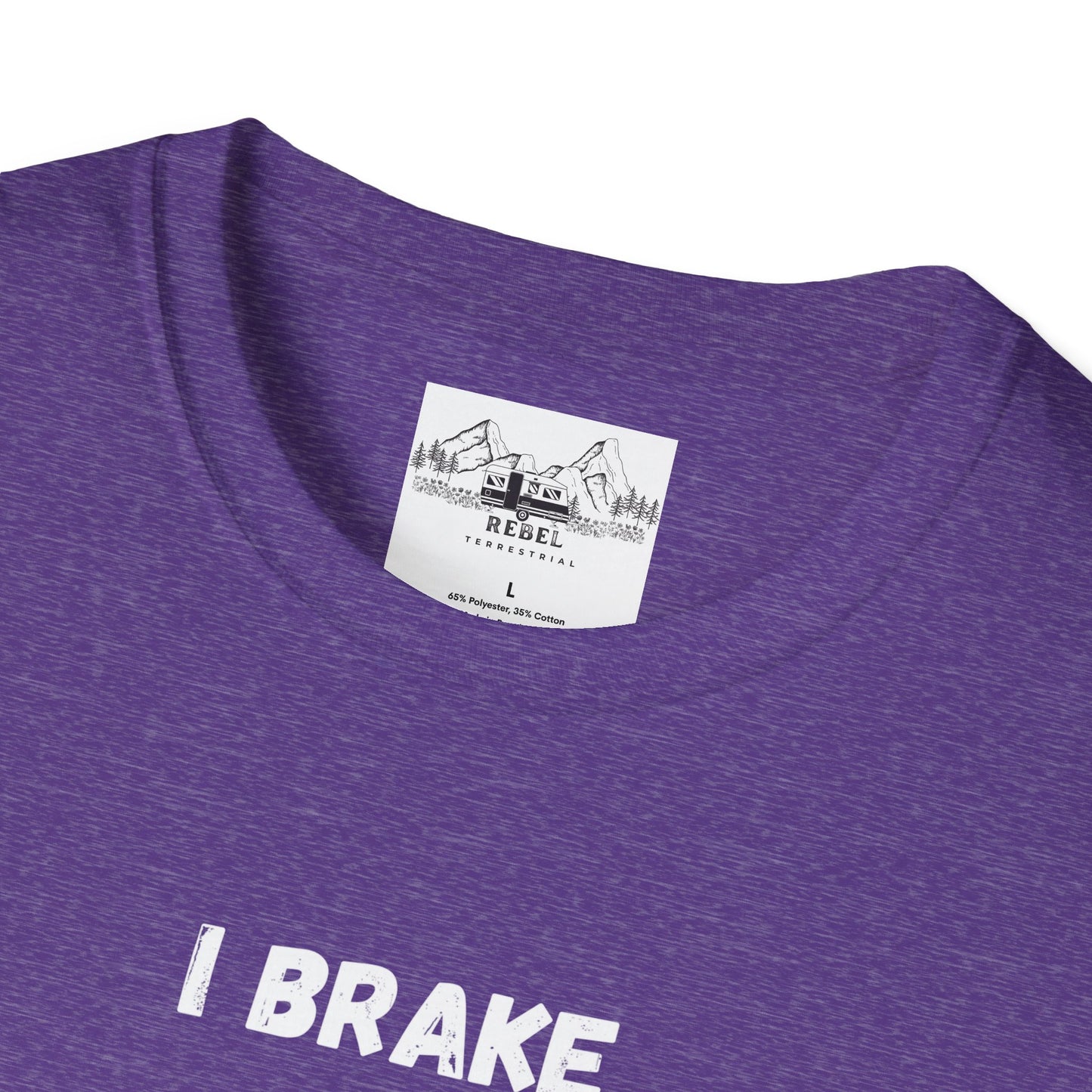 I Brake for Turtles – Funny Motorcycle & Wildlife Awareness Tee
