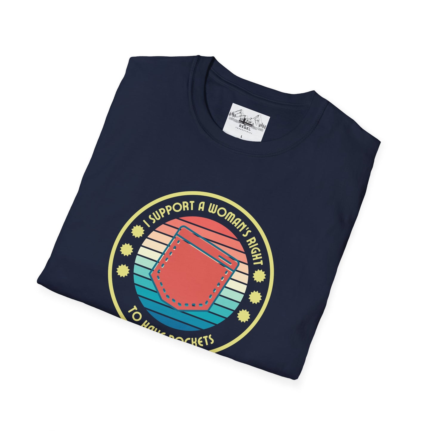 I Support a Woman’s Right to Have Pockets – Retro Tee