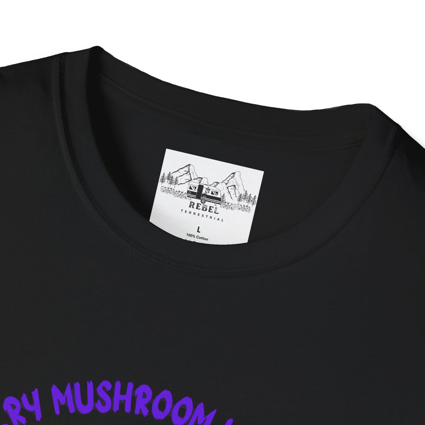 Psychedelic Mushrooms "Every Mushroom is Edible (Some Only Once)" Unisex Softstyle T-Shirt