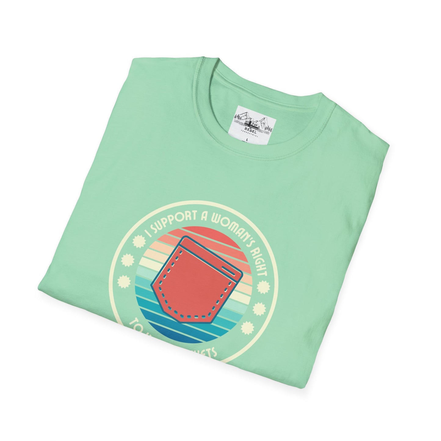 I Support a Woman’s Right to Have Pockets – Retro Tee