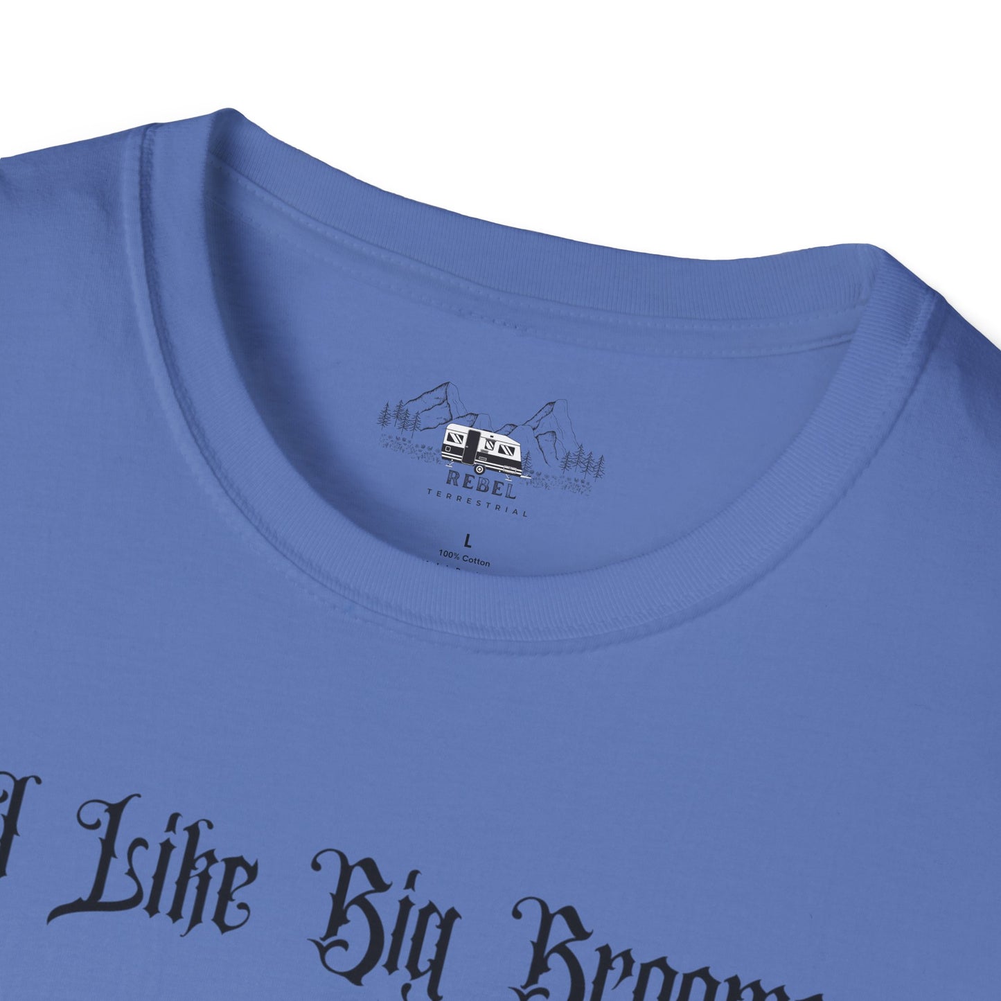 "I Like Big Brooms" Gothic Witch Unisex T-Shirt