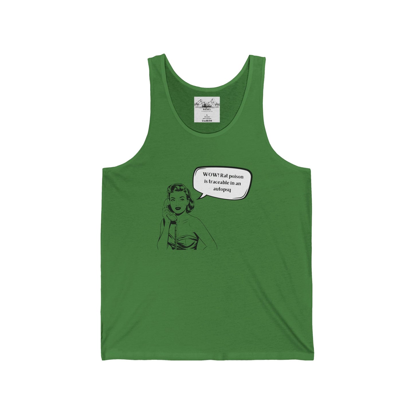 WOW! Rat Poison is Traceable in an Autopsy – Unisex Jersey Tank