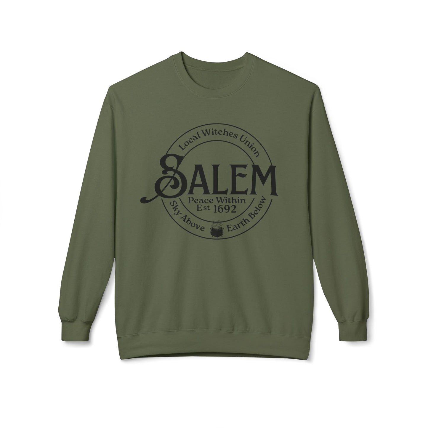 Salem Local Witches Union Midweight Fleece Sweatshirt