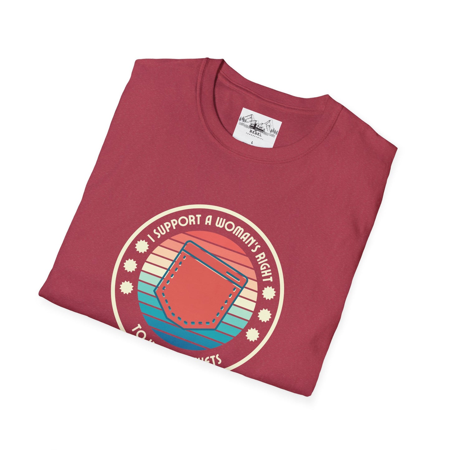 I Support a Woman’s Right to Have Pockets – Retro Tee