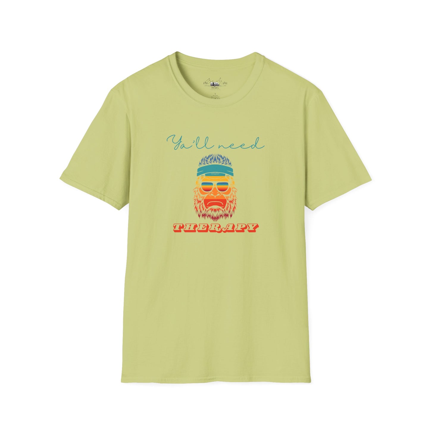 Y’all Need Therapy – Rainbow Bigfoot T-Shirt | Unisex Softstyle Tee