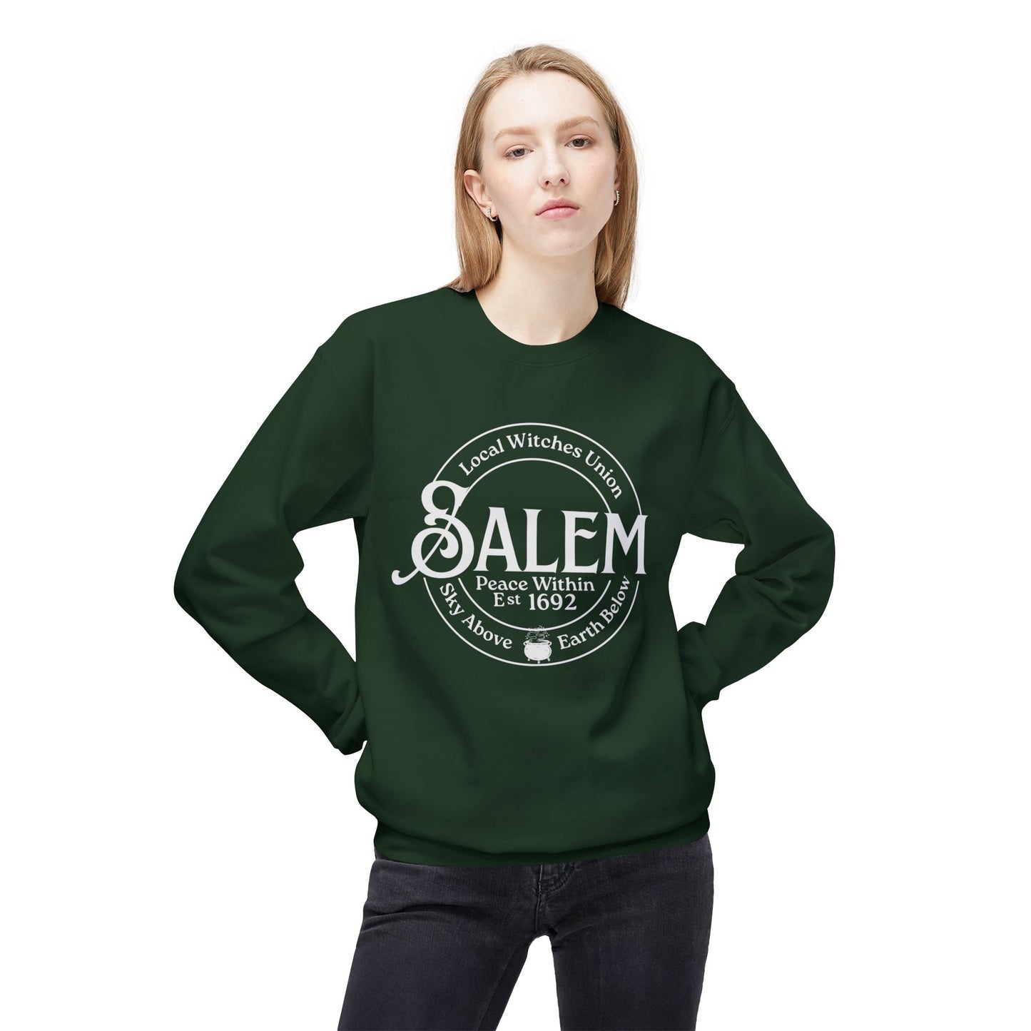 Salem Local Witches Union Midweight Fleece Sweatshirt