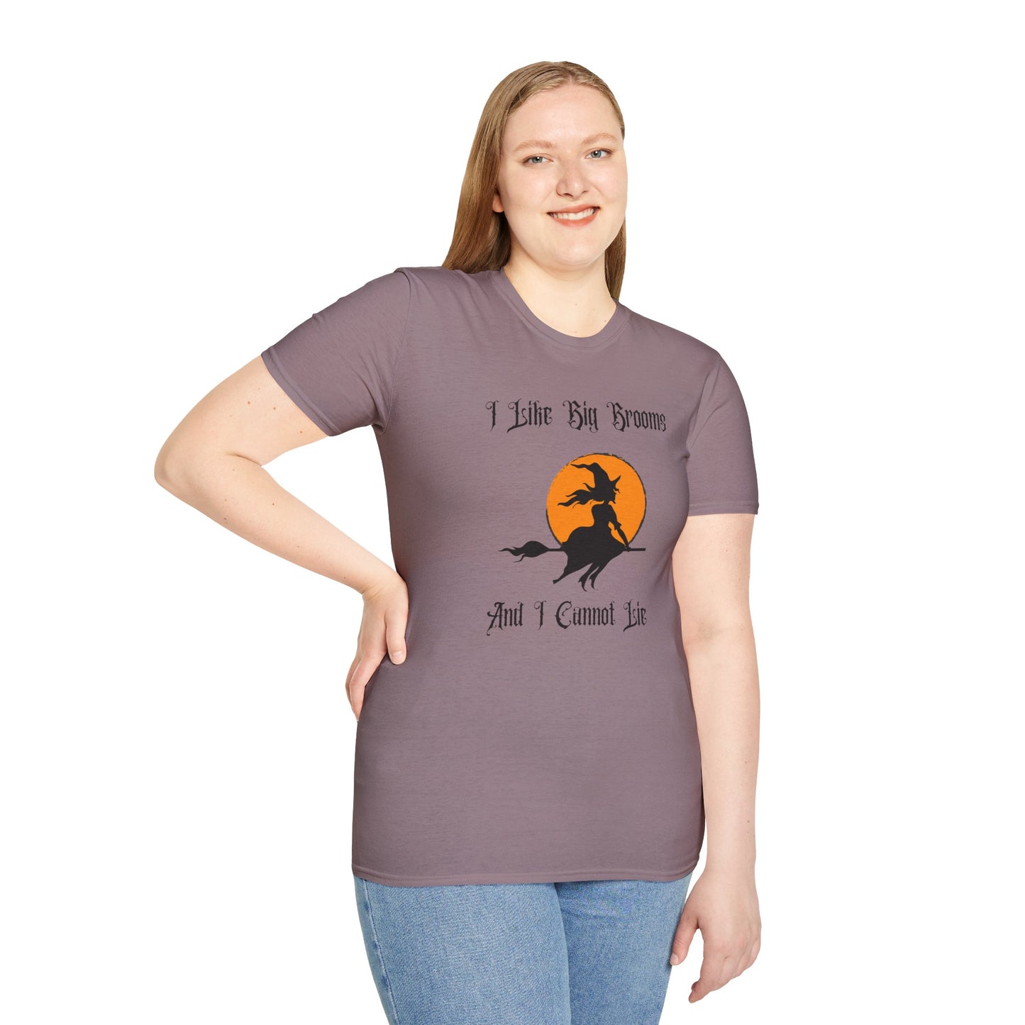 "I Like Big Brooms" Gothic Witch Unisex T-Shirt