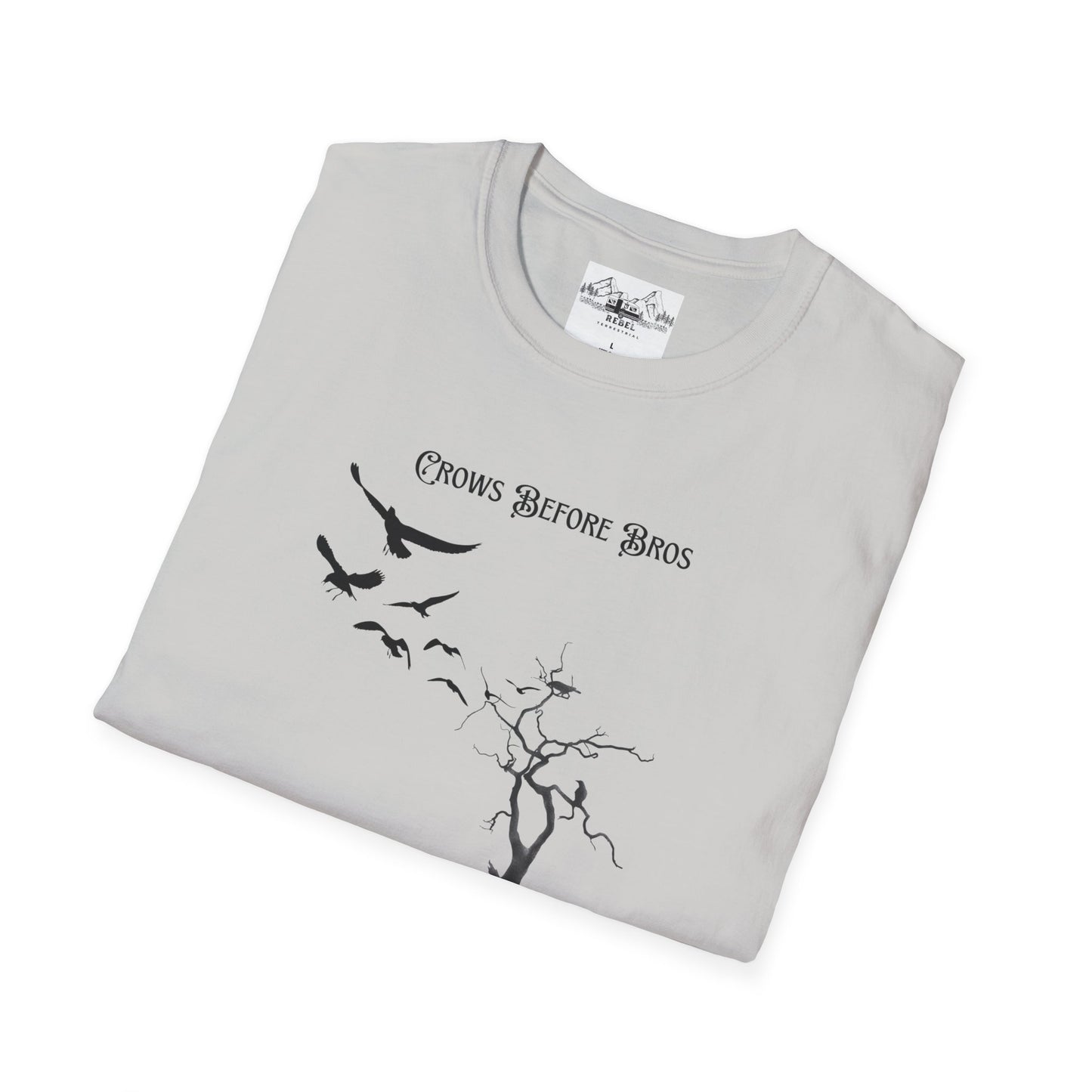 "Crows Before Bros" Unisex Softstyle T-Shirt