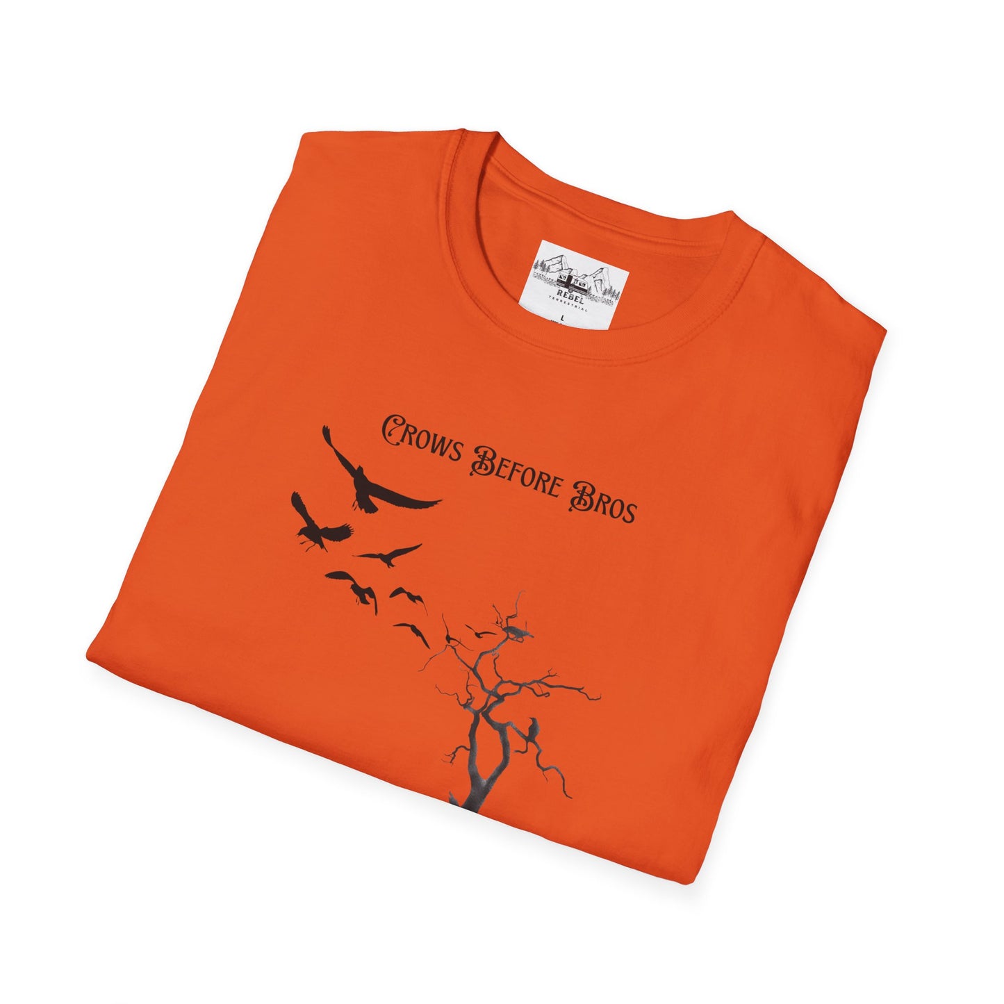 "Crows Before Bros" Unisex Softstyle T-Shirt