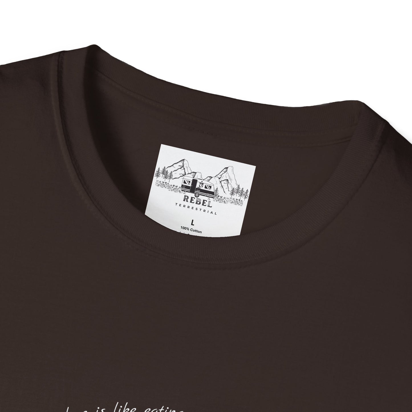 Falling in Love Is Like Eating Mushrooms – Mushroom Woman Unisex Softstyle T-Shirt