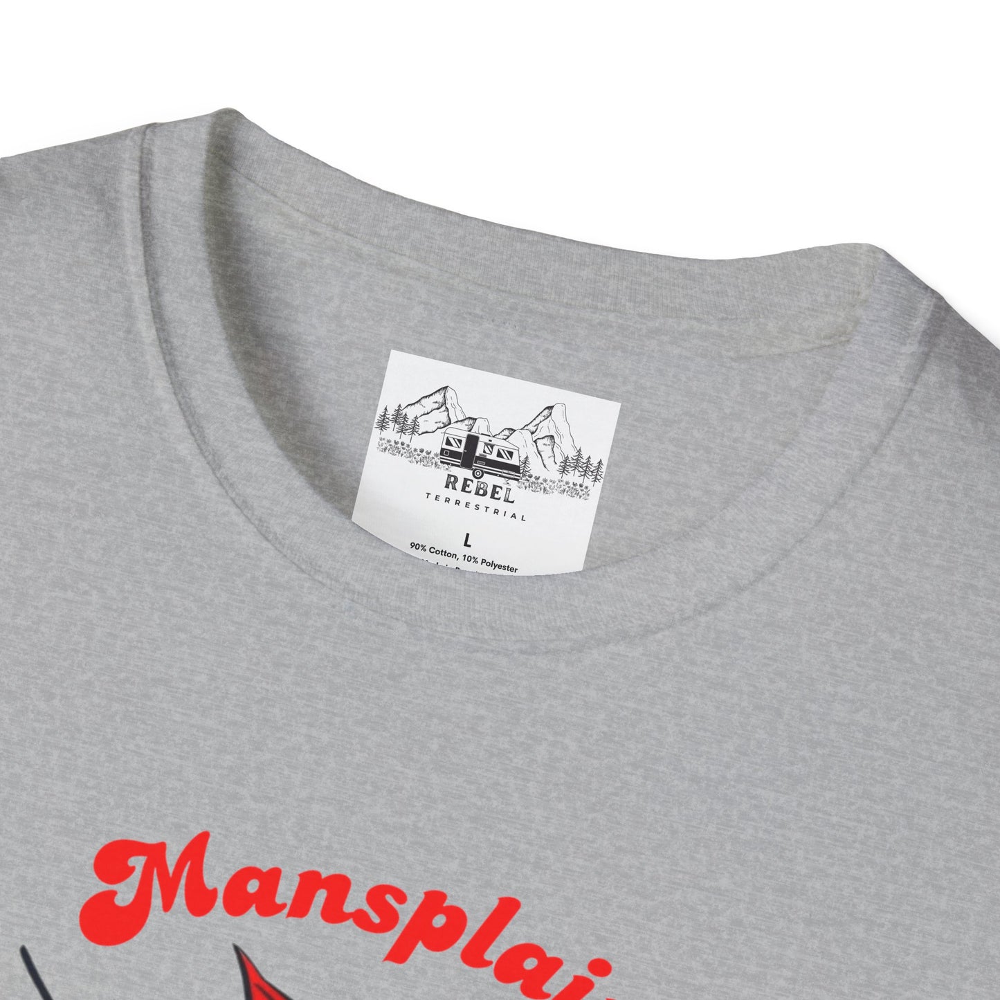 Mansplain Elsewhere - Vintage Feminist T-Shirt