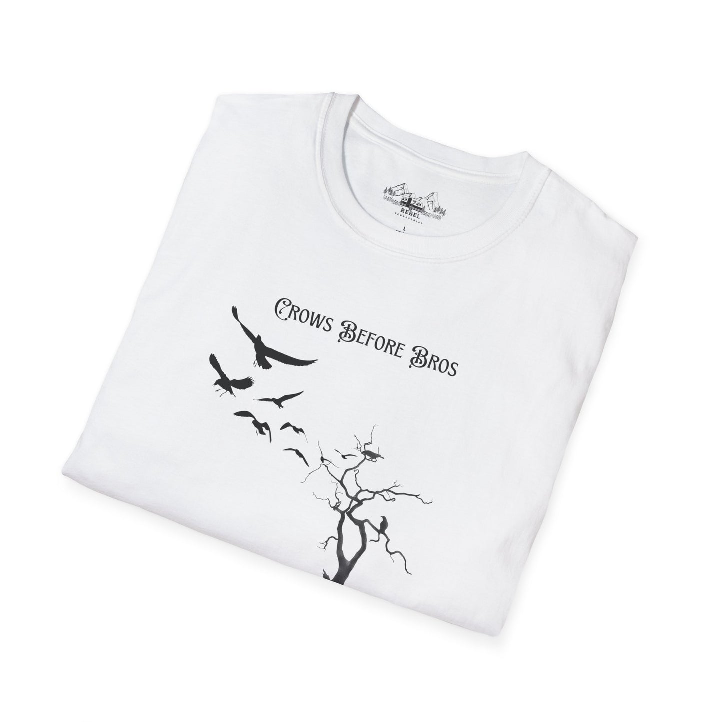 "Crows Before Bros" Unisex Softstyle T-Shirt