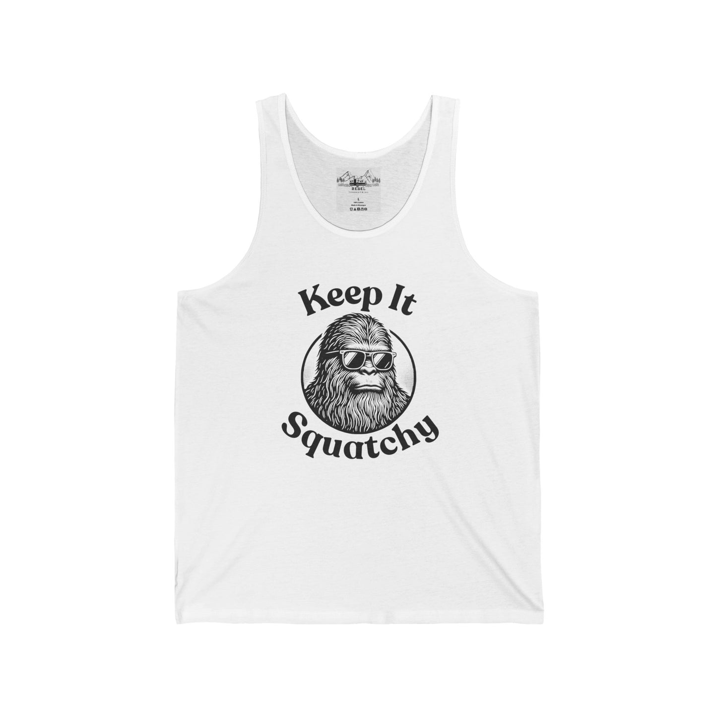 Keep It Squatchy | Bigfoot Shades Unisex Tank Top
