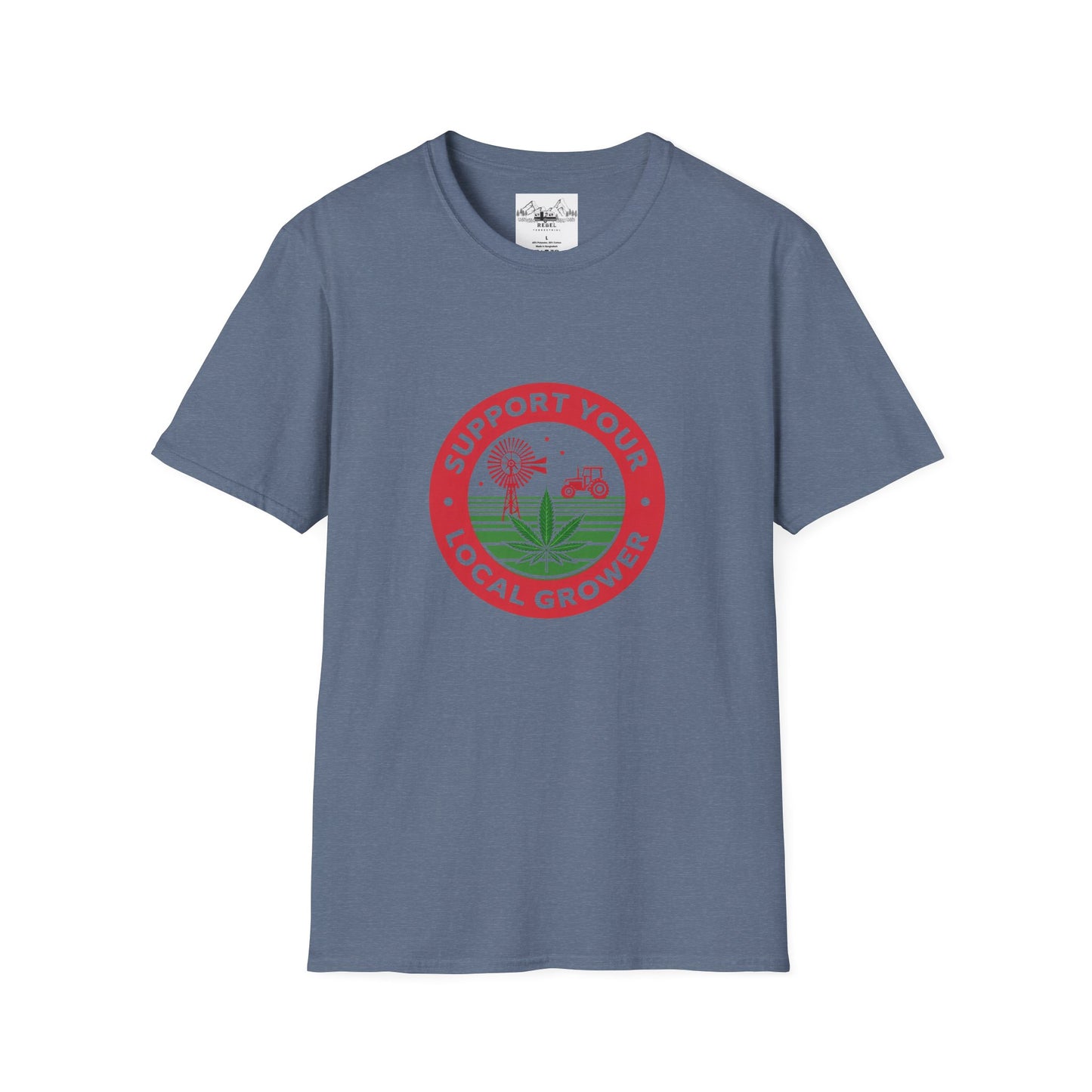 Support Your Local Grower T-Shirt – Unisex Softstyle Tee for Cannabis Advocates & Farm Fans