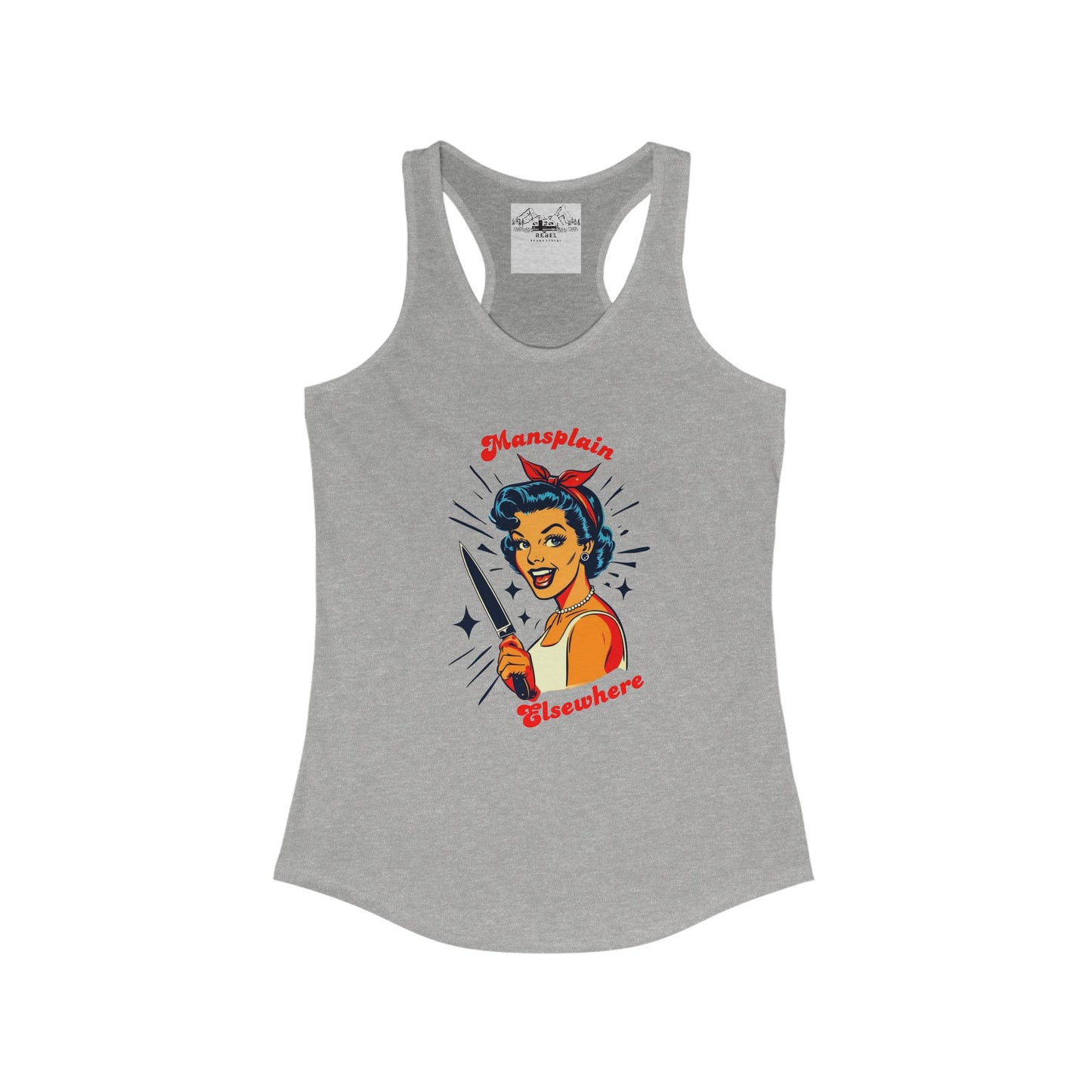 Mansplain Elsewhere – Women’s Racerback Tank