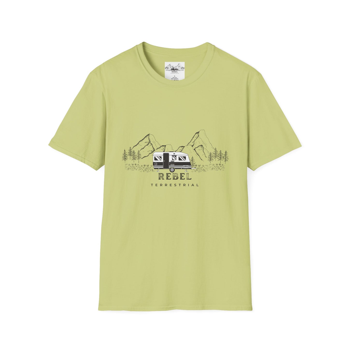 Rebel Terrestrial Mountain RV T-Shirt – For Nomads, Rebels, and Outdoor Souls