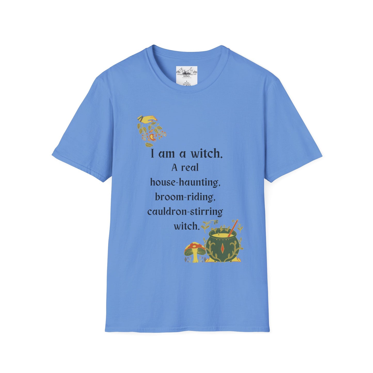 The Real Witch Cauldron & Broom Unisex T-Shirt