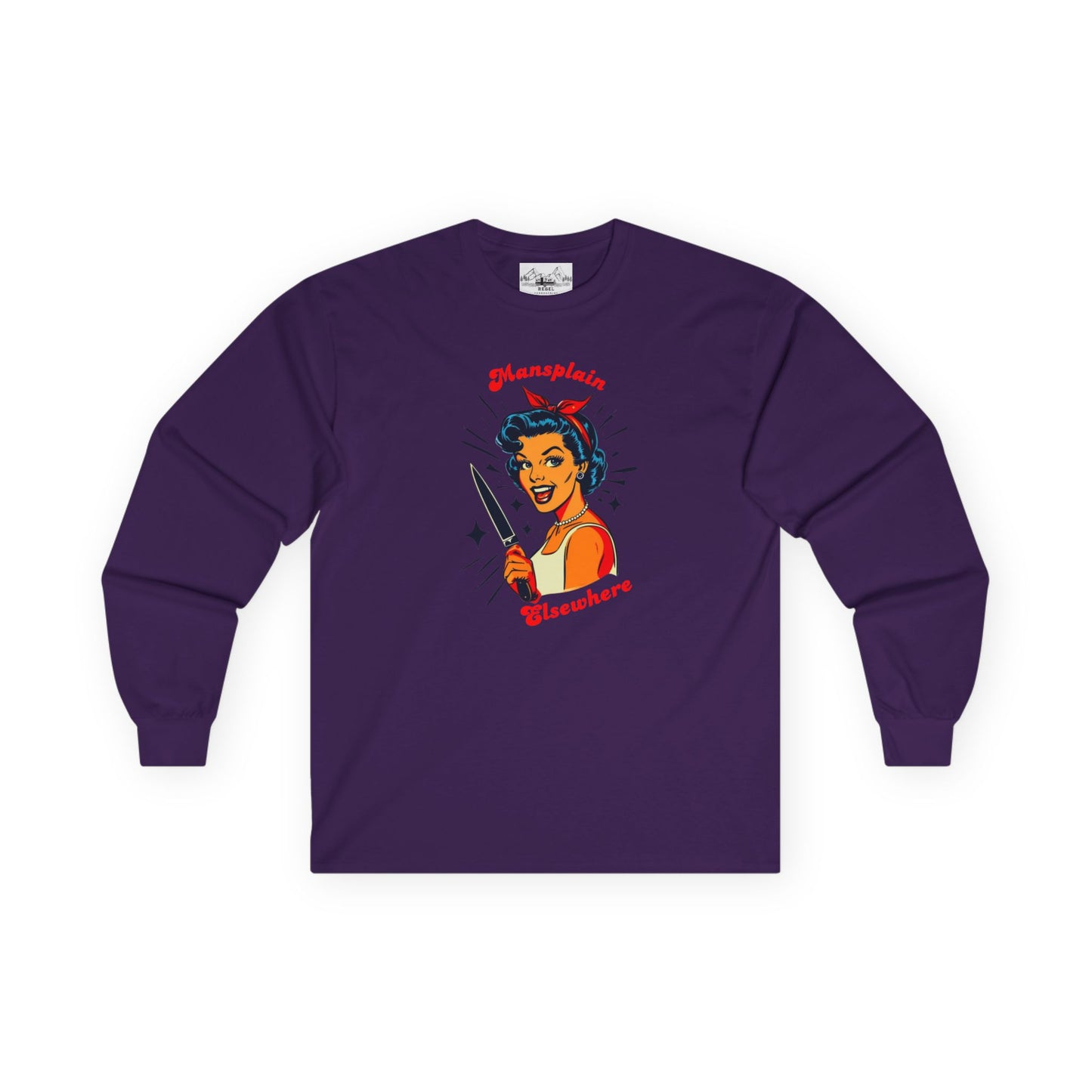 Mansplain Elsewhere – Vintage Feminist Long Sleeve Tee