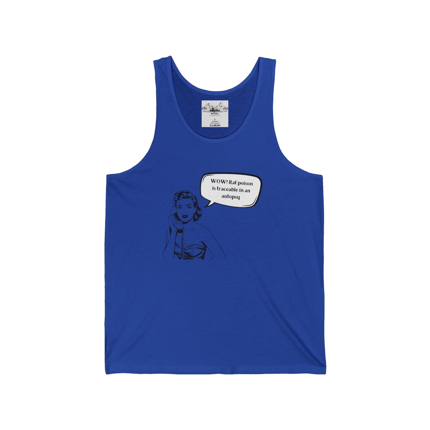 WOW! Rat Poison is Traceable in an Autopsy – Unisex Jersey Tank