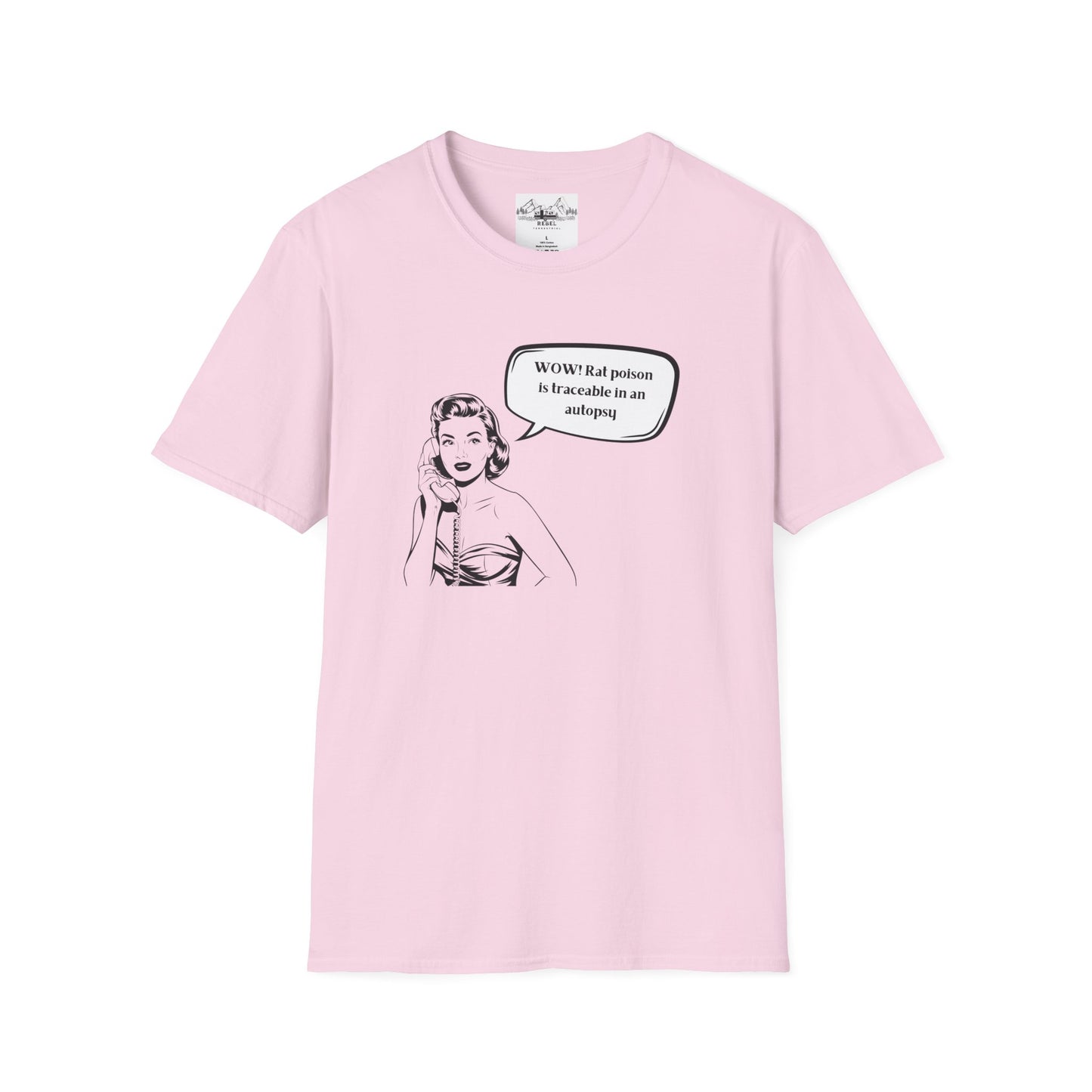 WOW! Rat Poison is Traceable in an Autopsy – Vintage Dark Humor T-Shirt
