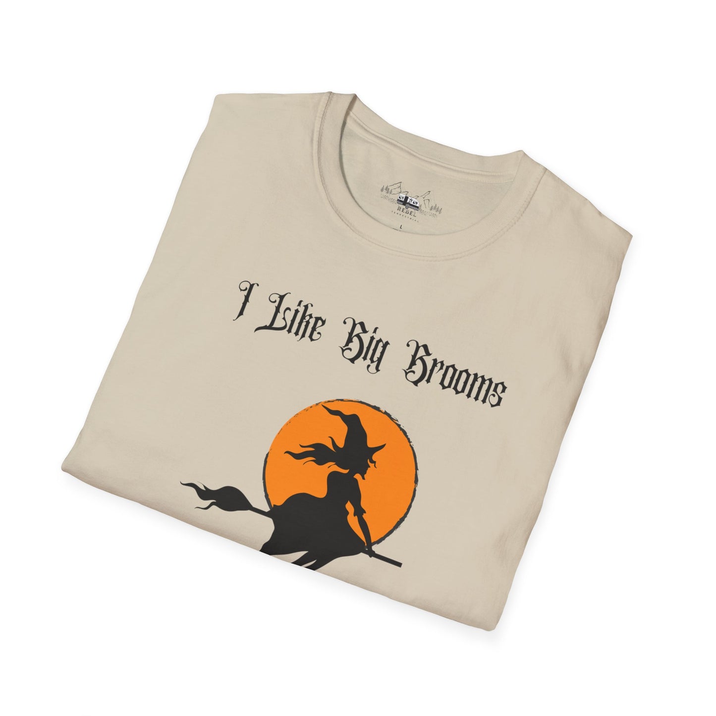 "I Like Big Brooms" Gothic Witch Unisex T-Shirt