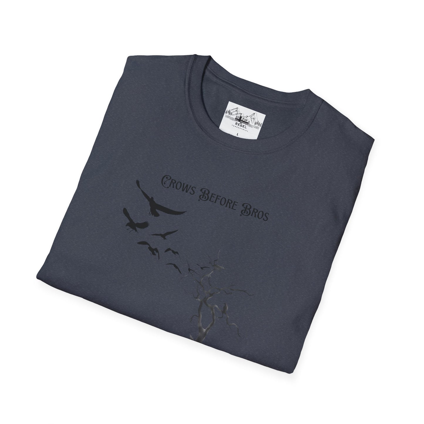 "Crows Before Bros" Unisex Softstyle T-Shirt