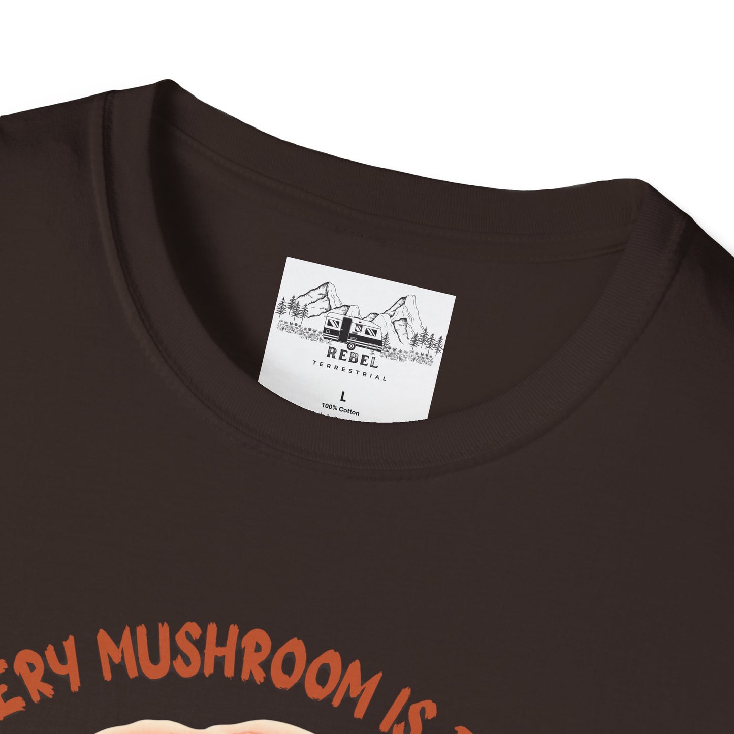 Turkey Tail Mushroom "Every Mushroom is Edible (Some Only Once)" Unisex Softstyle T-Shirt
