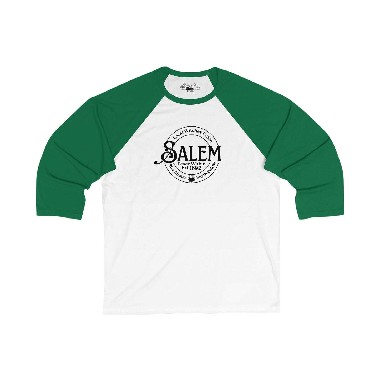 Salem Local Witches Union 3/4 Sleeve Baseball Tee