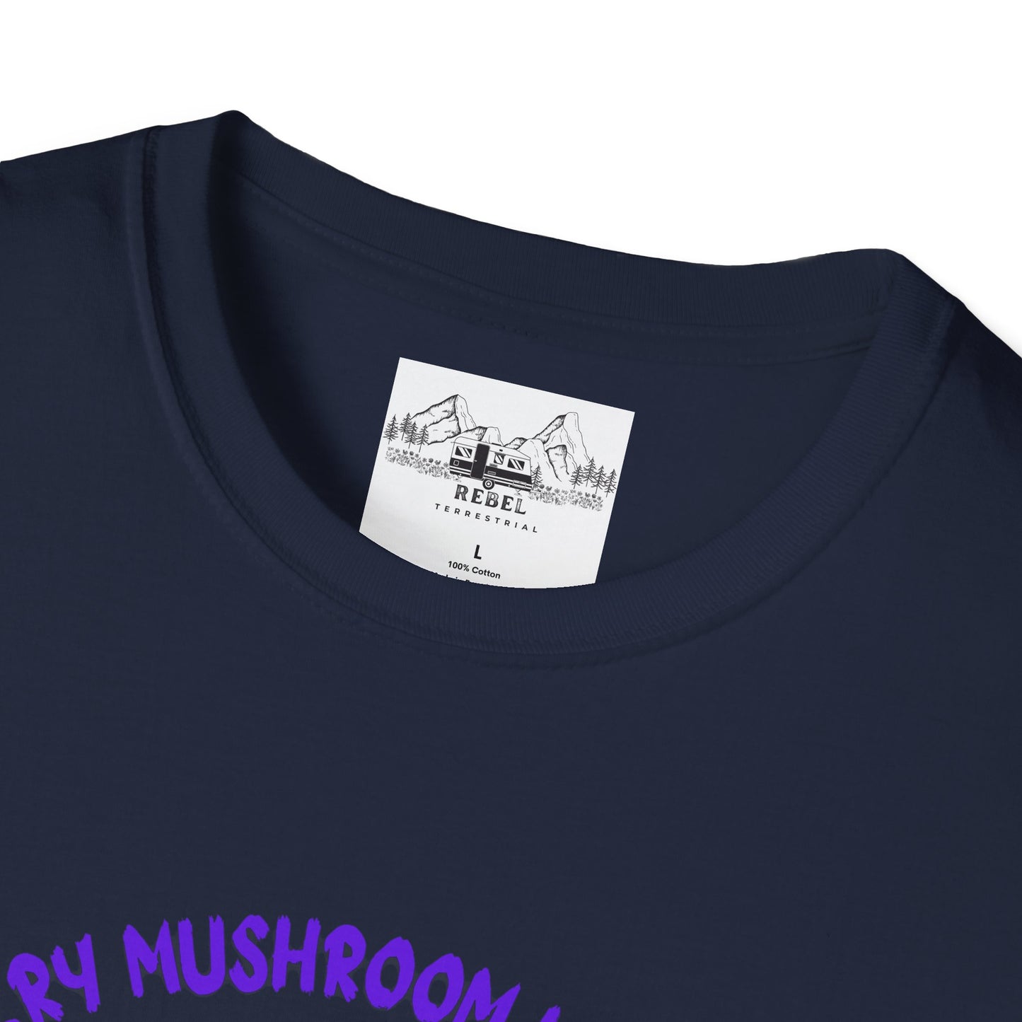 Psychedelic Mushrooms "Every Mushroom is Edible (Some Only Once)" Unisex Softstyle T-Shirt