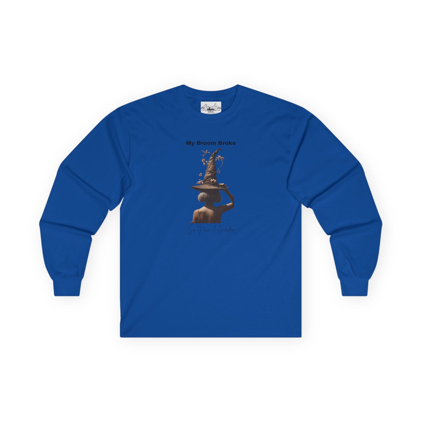 My Broom Broke Long Sleeve Tee - Fun Unisex Shirt for Halloween & Witch Lovers