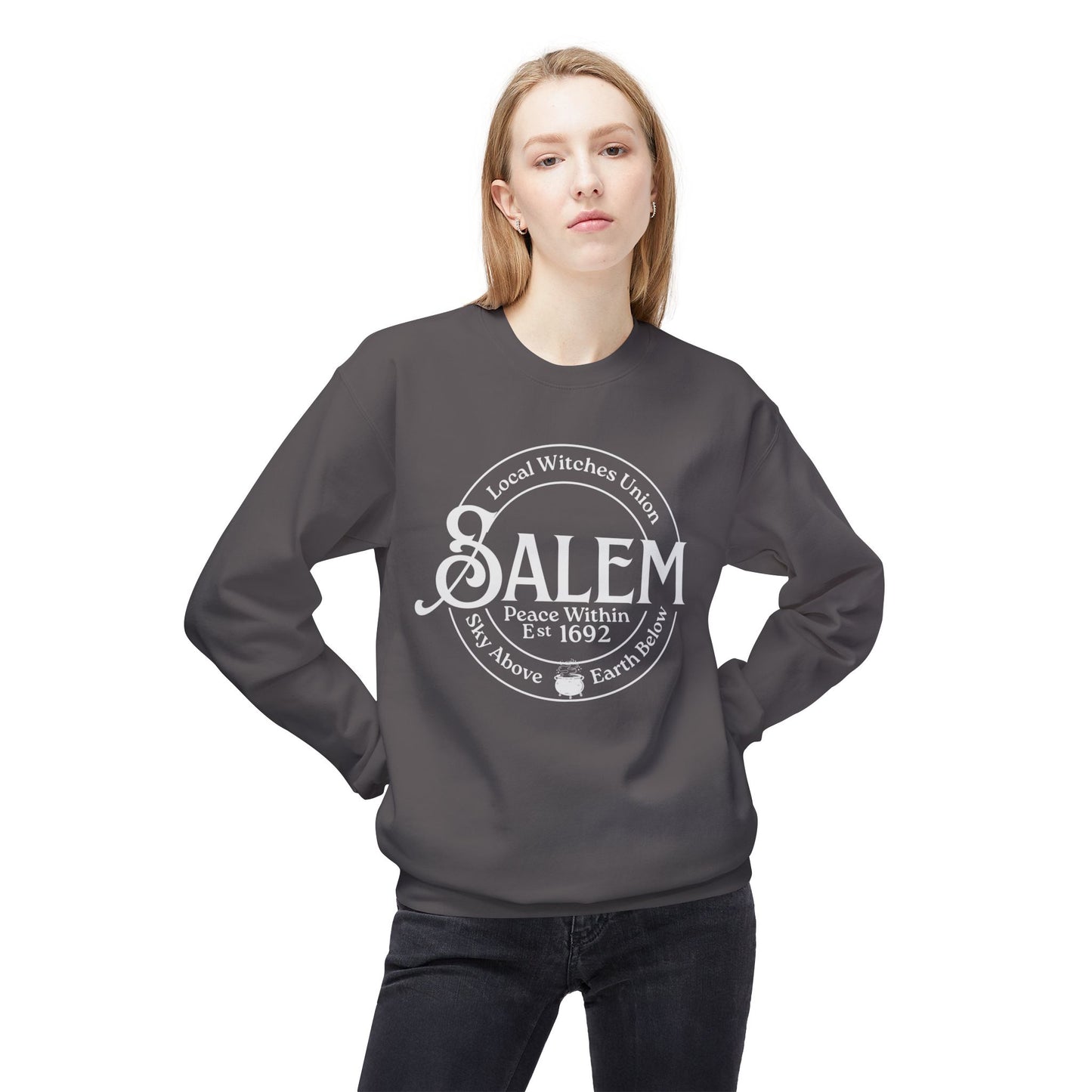 Salem Local Witches Union Midweight Fleece Sweatshirt