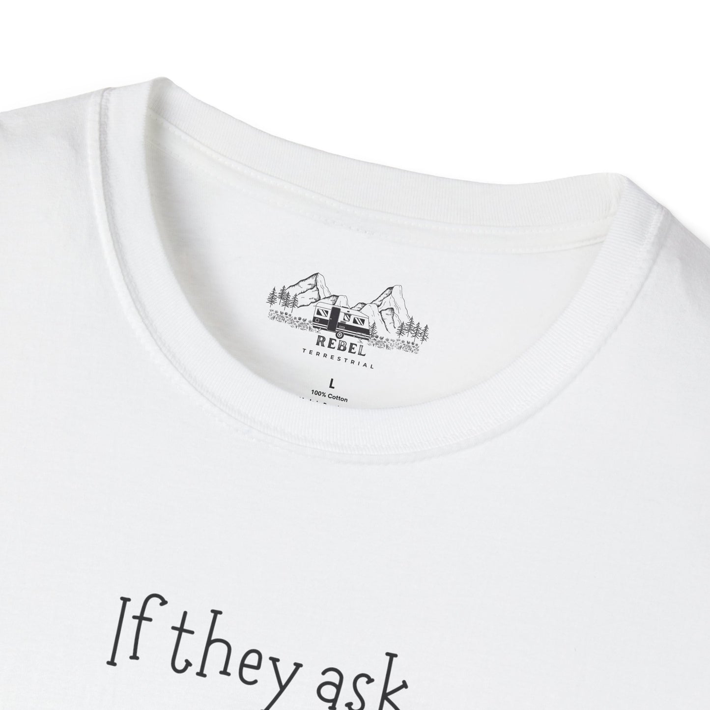 If They Ask You Never Saw Me – Bigfoot Banana T-Shirt | Unisex Softstyle Tee