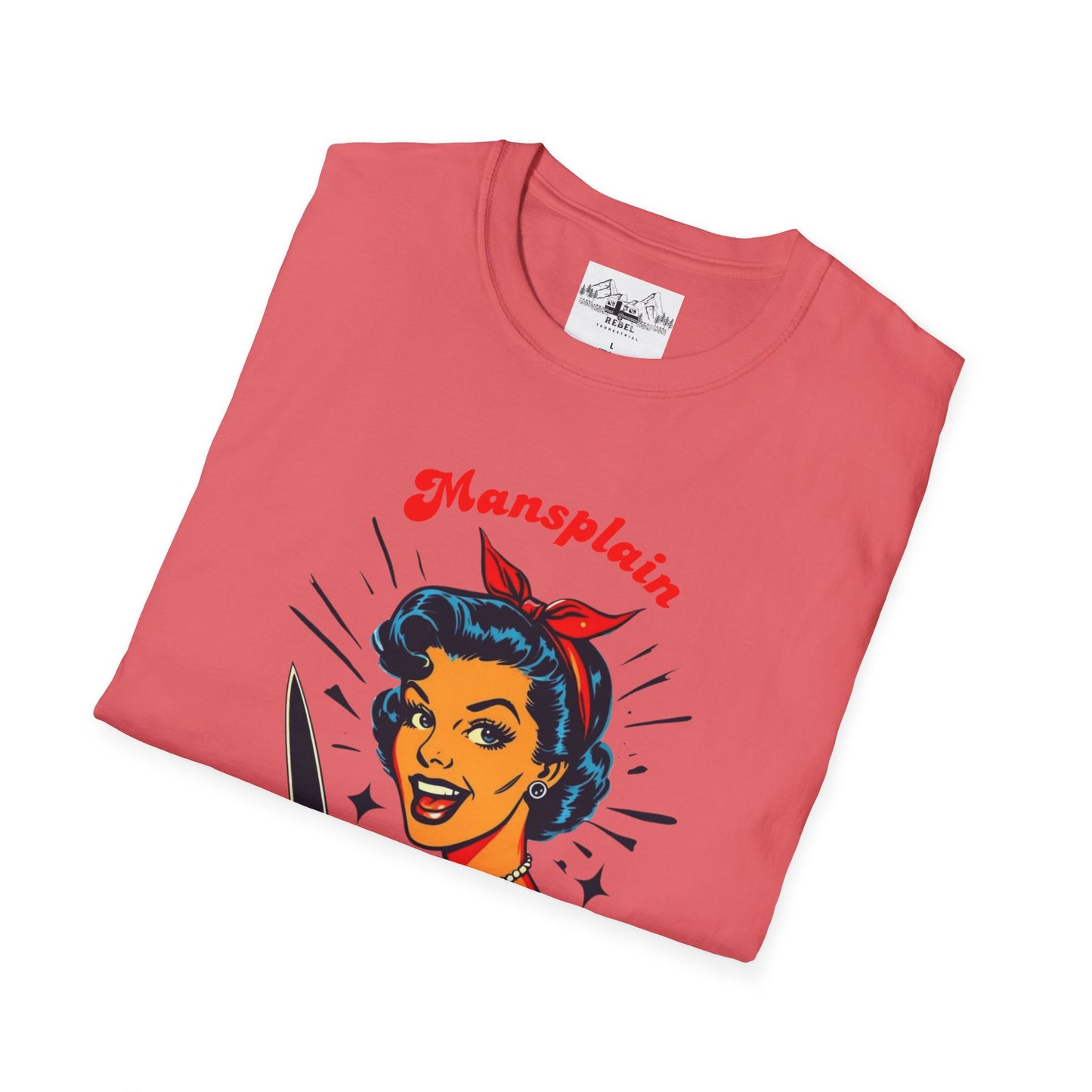 Mansplain Elsewhere - Vintage Feminist T-Shirt