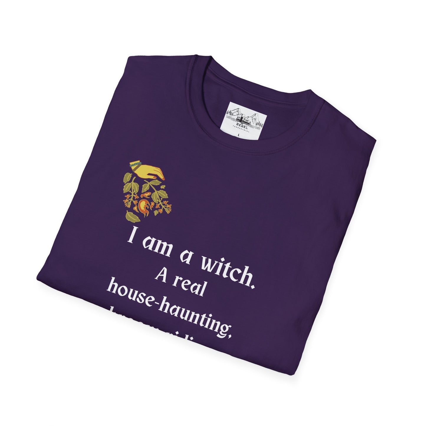 The Real Witch Cauldron & Broom Unisex T-Shirt