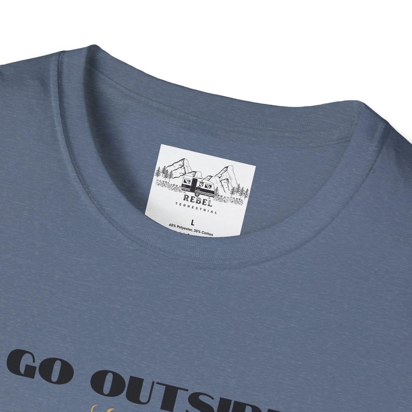 Go Outside — What’s the Worst That Could Happen? | Bigfoot Abduction Unisex Softstyle T-Shirt