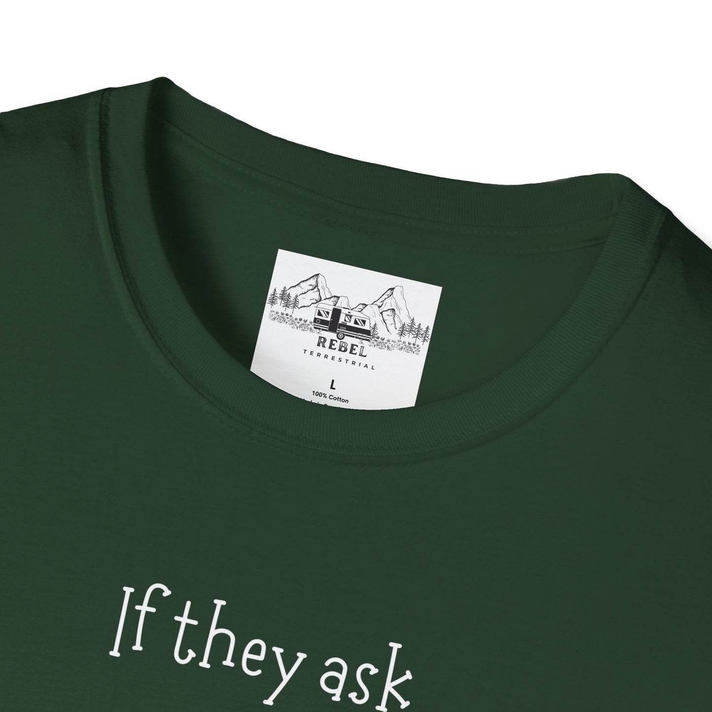 If They Ask You Never Saw Me – Bigfoot Banana T-Shirt | Unisex Softstyle Tee