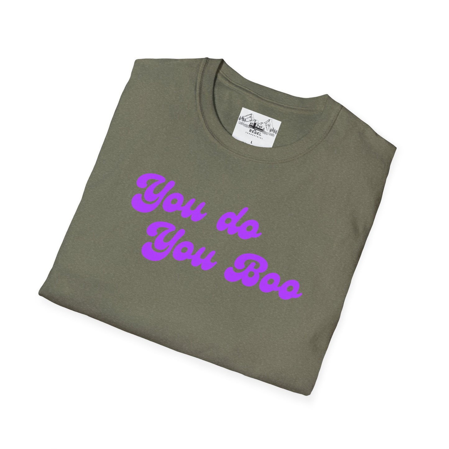 You Do You Boo – Playful Purple Lettering T-Shirt