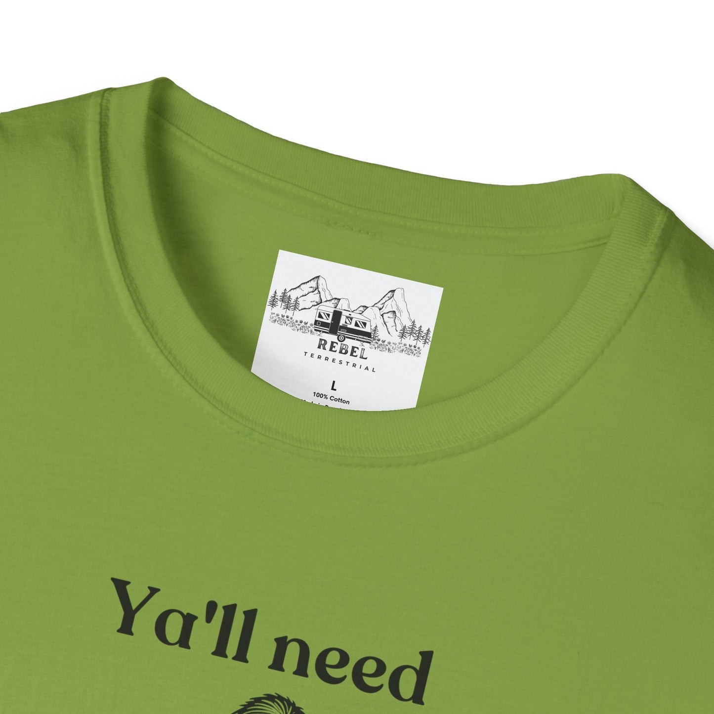 Y’all Need Jesus Bigfoot T-Shirt – Unisex Softstyle Tee