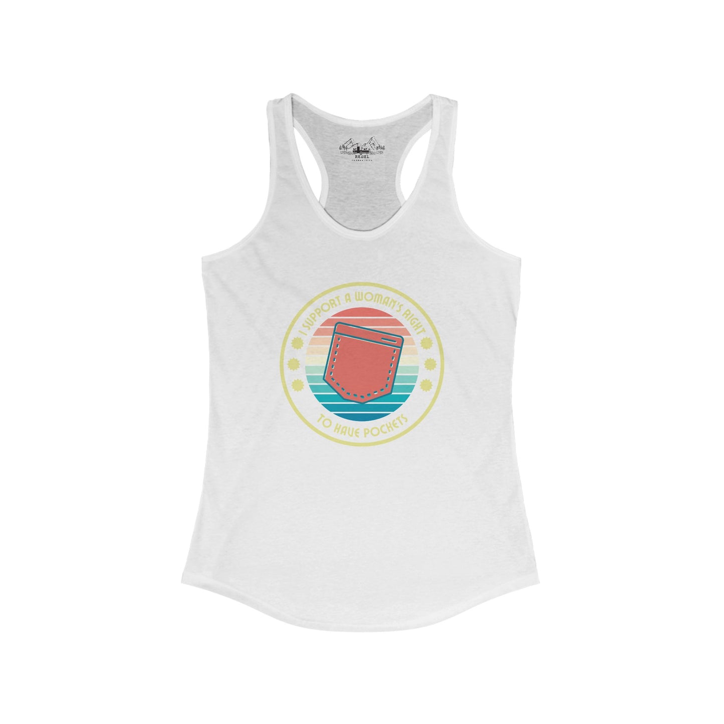 I Support a Woman’s Right to Have Pockets – Women’s Racerback Tank