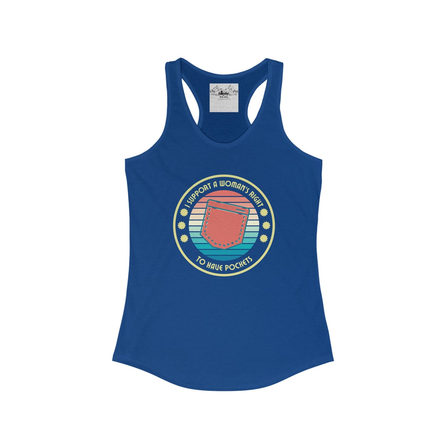 I Support a Woman’s Right to Have Pockets – Women’s Racerback Tank